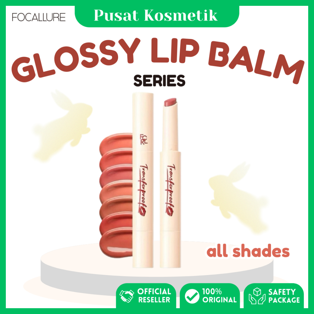 Focalure Glossy Lip Balm Lock | Melting Balm tidak lengket, glossy, tahan lama