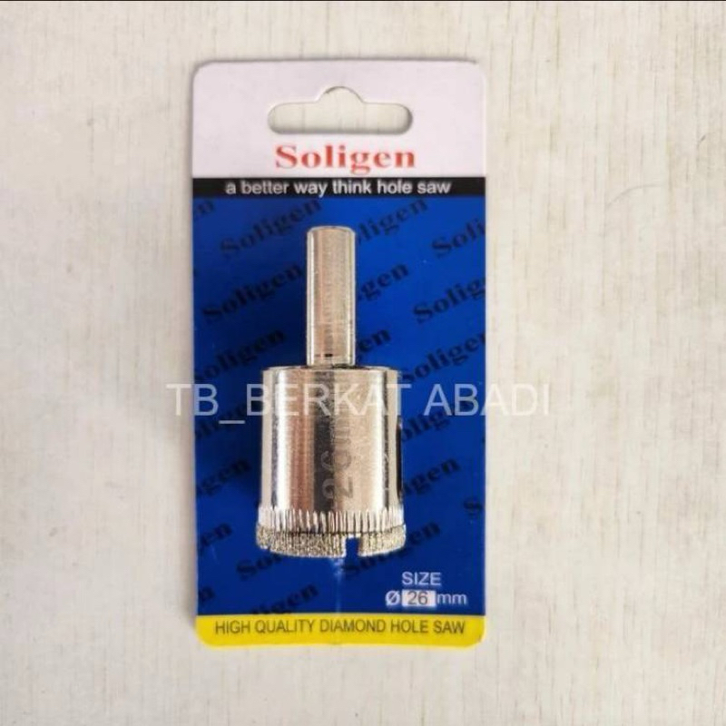 Mata Bor Kaca SOLIGEN 26mm / Mata Bor Kramik Granit 26mm SOLIGEN