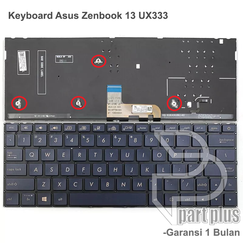 Keyboard Laptop Asus Zenbook 13 UX333 UX333f UX333fa UX333flc UX333fn