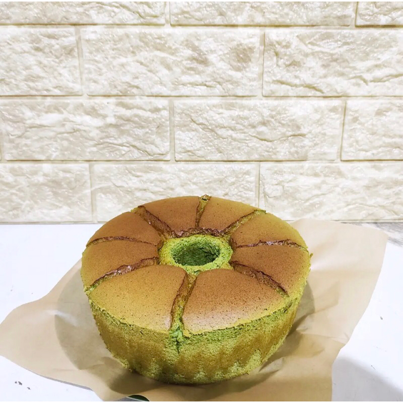 

Chiffon Cake Green Tea Matcha Soft Moist Kue Bolu Chifon Green Tea Jepang Lembut Anti Seret Wangi