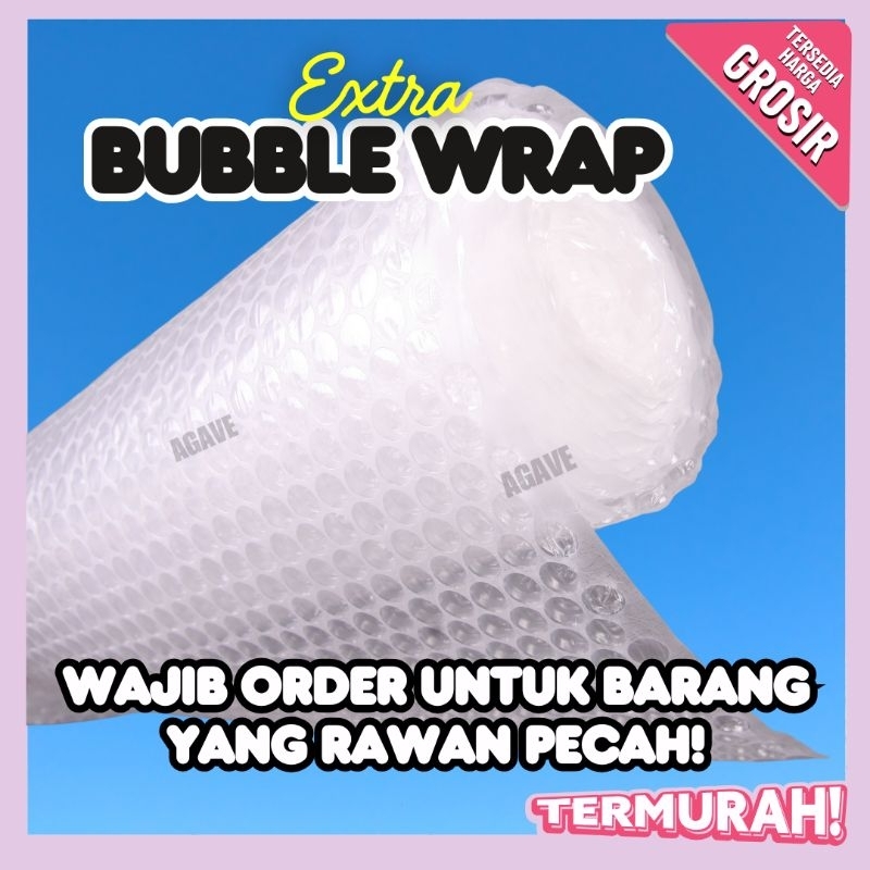 

Ekstra Tambahan Packing Bubble Wrap | Ekstra Kardus Tambahan | Barang Rawan Pecah Wajib Order