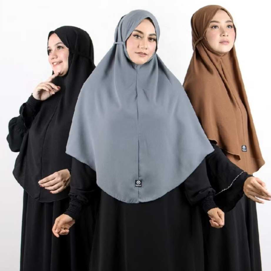 Jilbab Kerudung Bergo Maryam Jumbo Syari hijab muslimah Polos Hamidah Premium Quality Hijab W