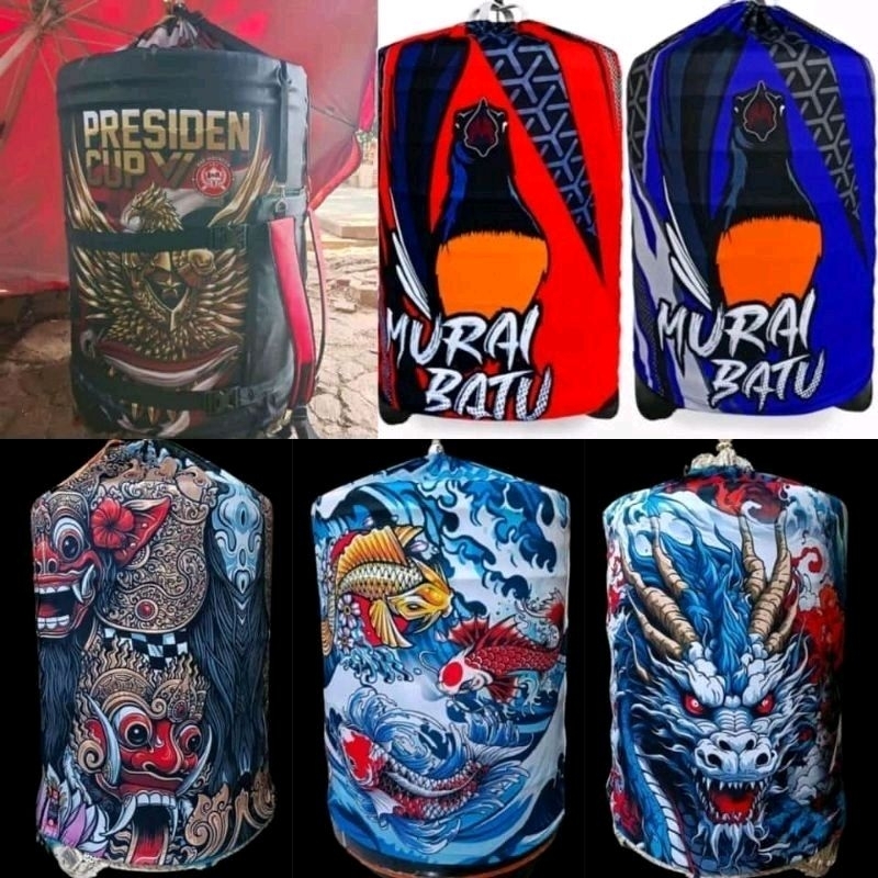 krodong sangkar burung murai gambar printing jersey dobel layer kerodong dobel kain krodong sangkar 