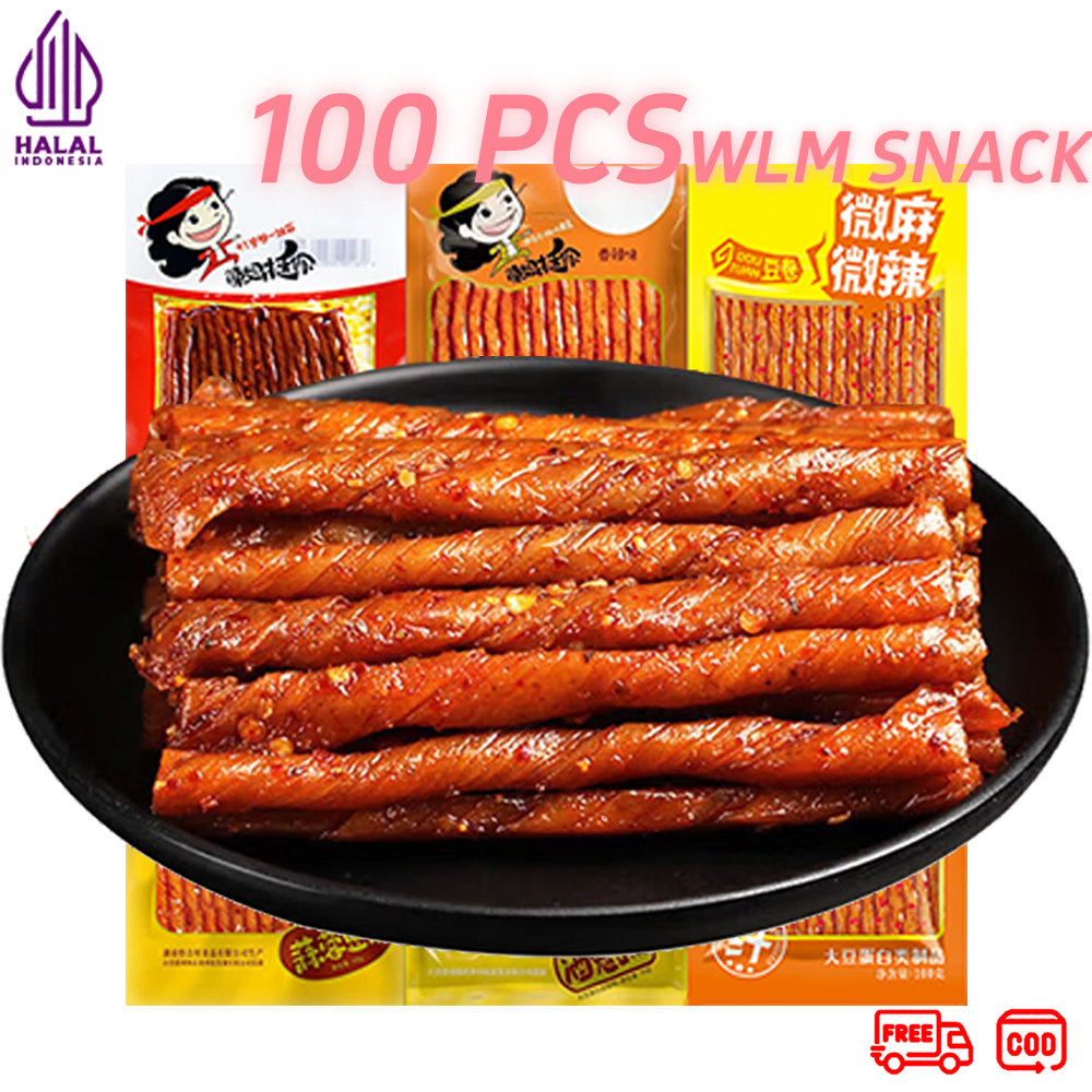 

[HALAL] PROMO 50% Cemilan Pedas 100 PCS 10000gr
