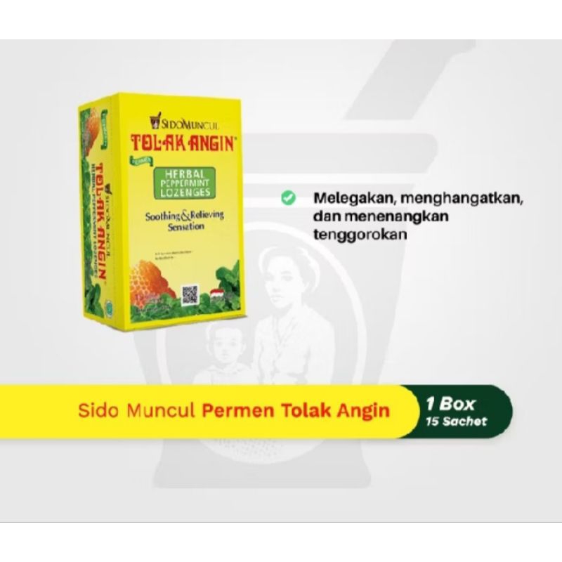 

Permen Tolak Angin 1 Box 15 Sachet
