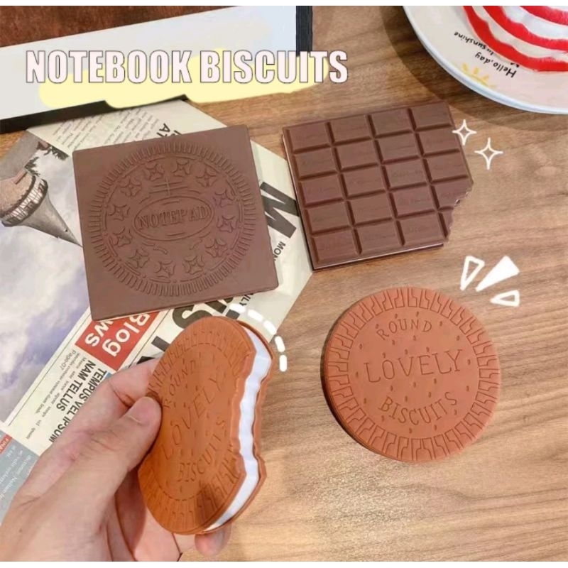 

READY Buku Notes Lucu Bentuk Chocolate Biskuit Valentine