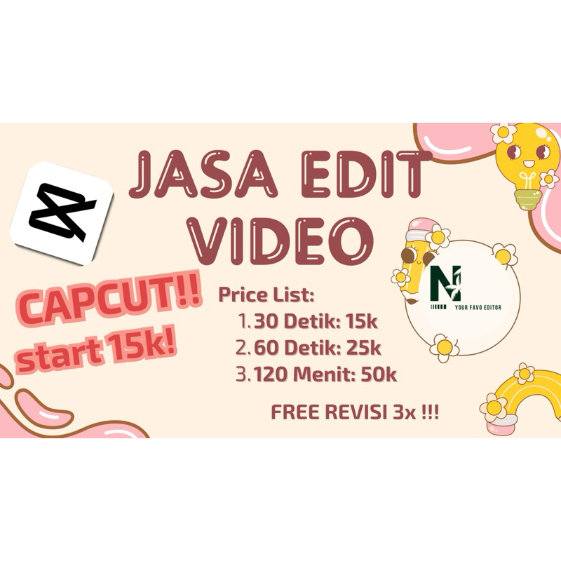 [TERMURAH] Jasa Edit Video Tiktok/Reels/Shorts by Capcut
