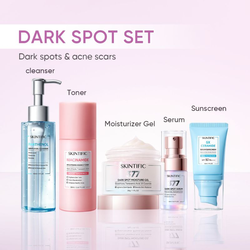 PAKET RAMADHAN SKINTIFIC-SKINCARE SET|5-pcs ~DARK SPOT SET~
