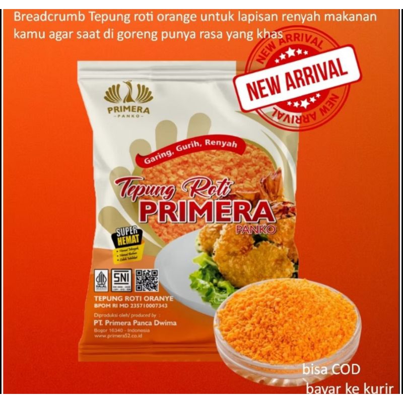 

tepung roti panko primera tepung roti warna 450gram