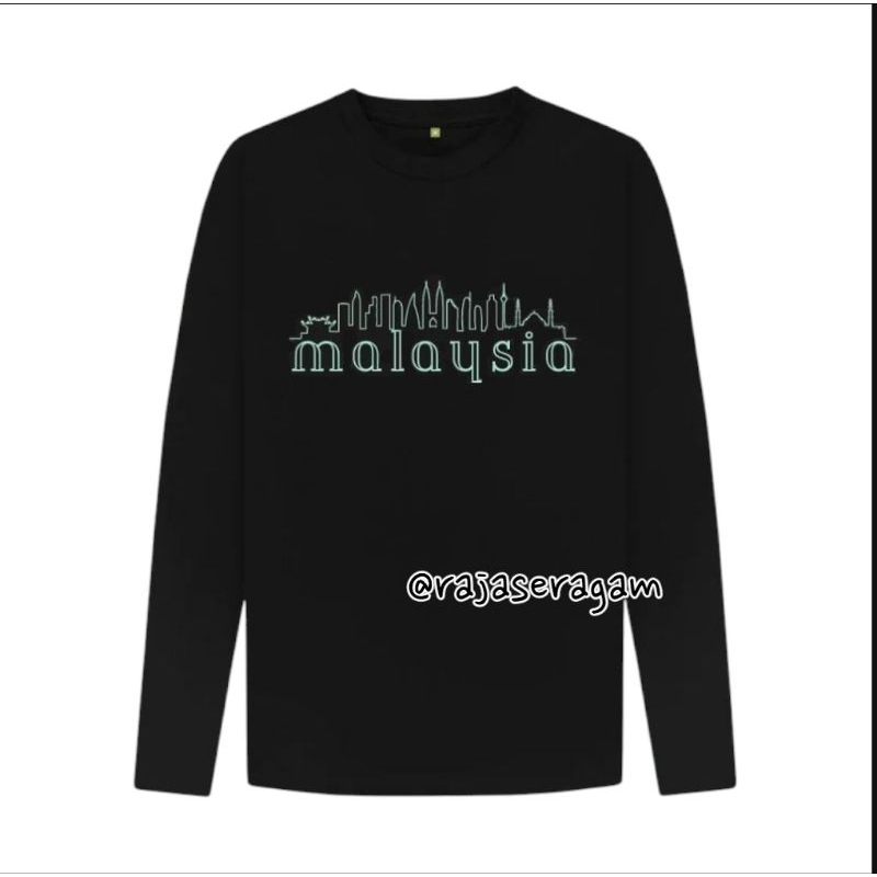 kaos oleh oleh KUALA LUMPUR malaysia MALAYSIA LIS KAOS LENGAN PANJANG