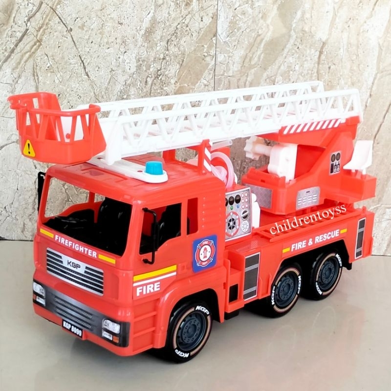 Mainan Mobil Pemadam Kebakaran Semprot Air / Truck Pemadam kebakaran Besar / DAMKAR 8099