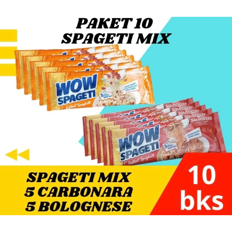 

Wow Spaghetti isi 10bks