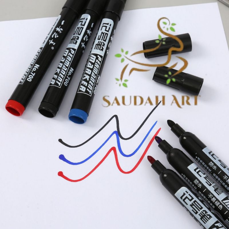 

Spidol Permanent Marker Hitam/Biru/Merah