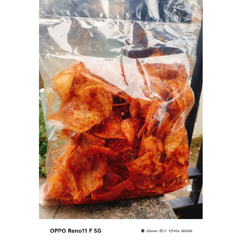 

Kripik singkong Koin Cemilan Kering Seblak Kripik Singkong Rasa Pedas Manis 1kg