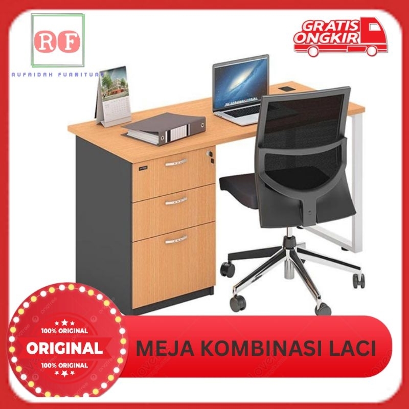 Meja Kantor Meja Kerja Laci Office Desk Minimalis Meja Laptop Premium Arkadia Domestika 6 Meja Staff