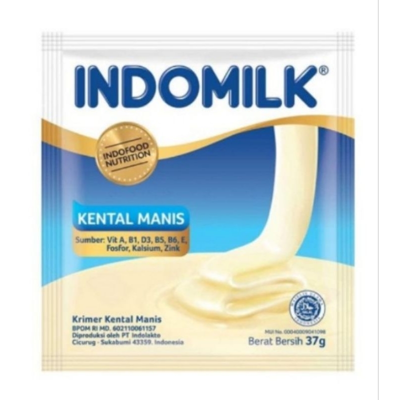 

SUSU KENTAL MANIS INDOMILK 1 renceng isi 6 saset Indomilk Indomilk mantap