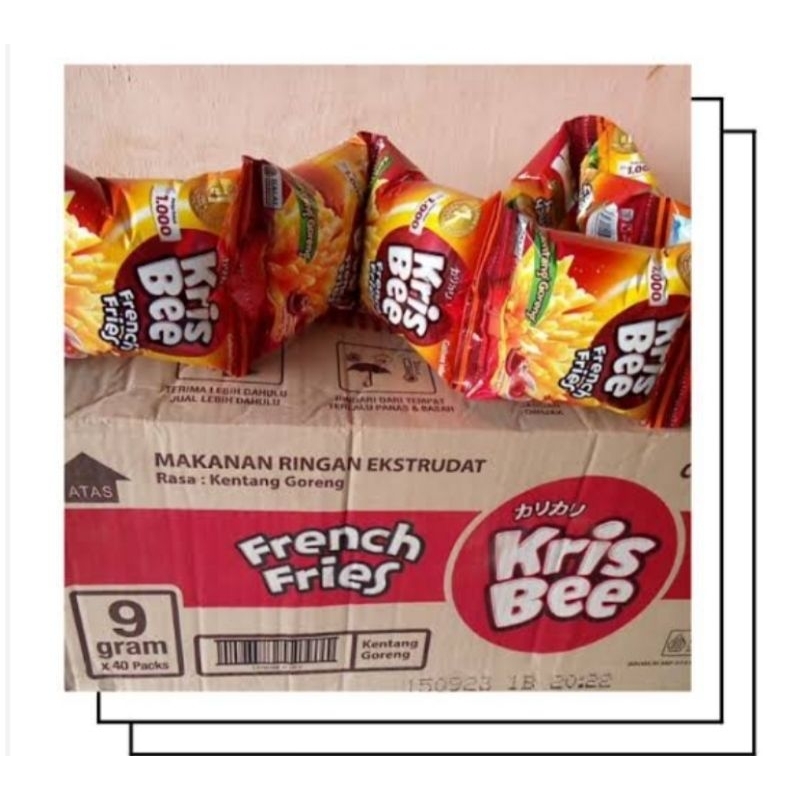 

Jajanan Snack Kris Bee ( 1 renceng 10pcs x 9gram )