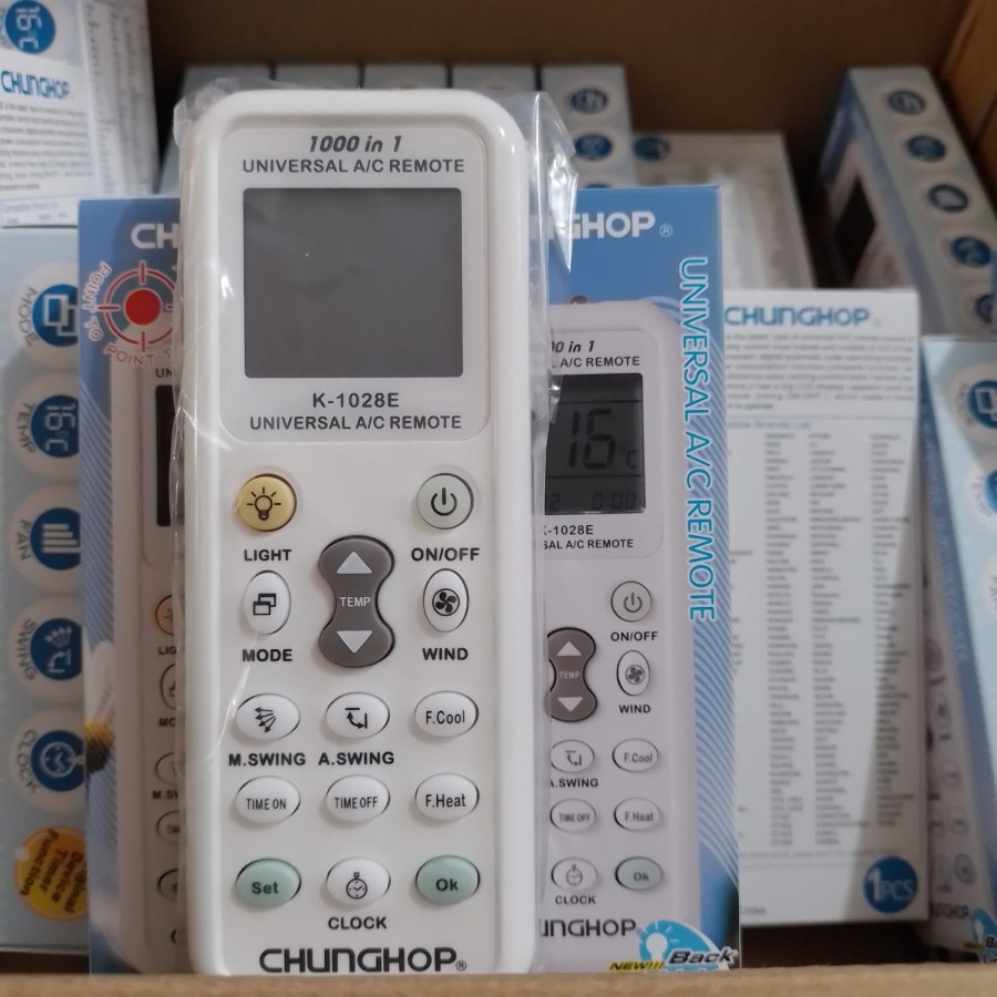 REMOTE AC MULTI SEMUA MEREK UNIVERSAL K-1028E PRO