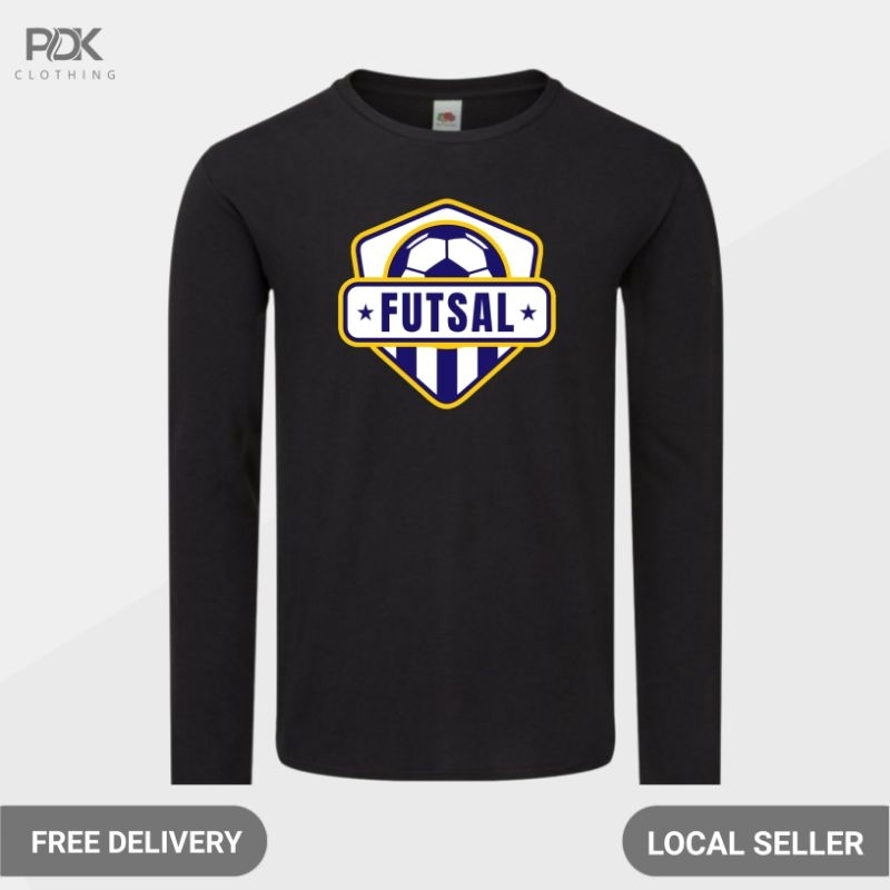 Kaos Pria Baju Lengan Panjang Desain Logo Team Futsal
