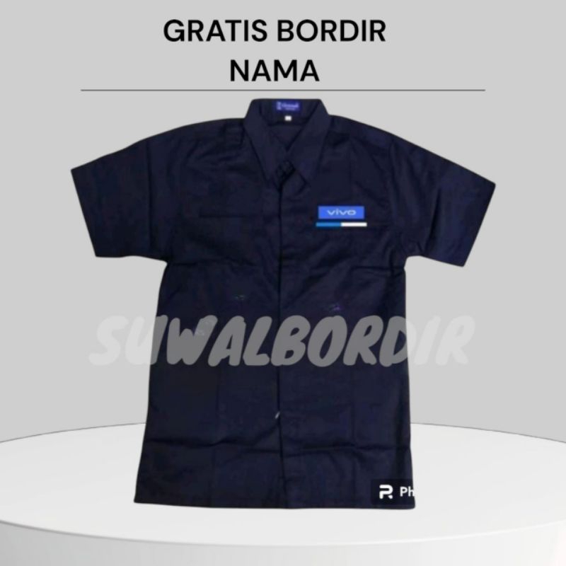 KEMEJA VIVO LENGAN PENDEK TERBARU ATASAN BAJU VIVO BAJU VIVO