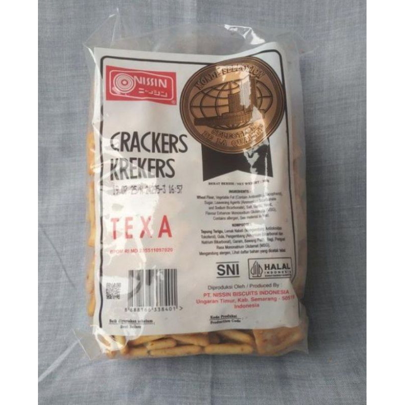 

NISSIN CRACKERS TEXA 300GR BISKUIT