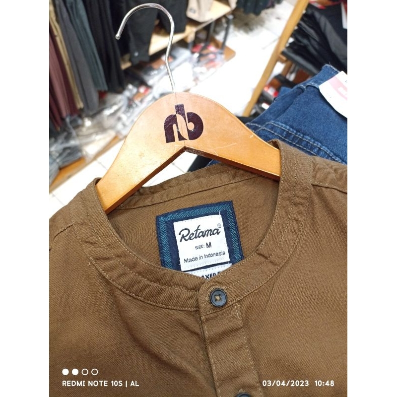 Koko kancing setengah /  kemeja kemko polos casual /  kemeja kemko pria / kemeja retama / kemeja kur