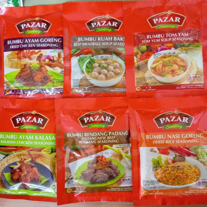 

Pazar Seasoning Bumbu Masak Instant All Varian