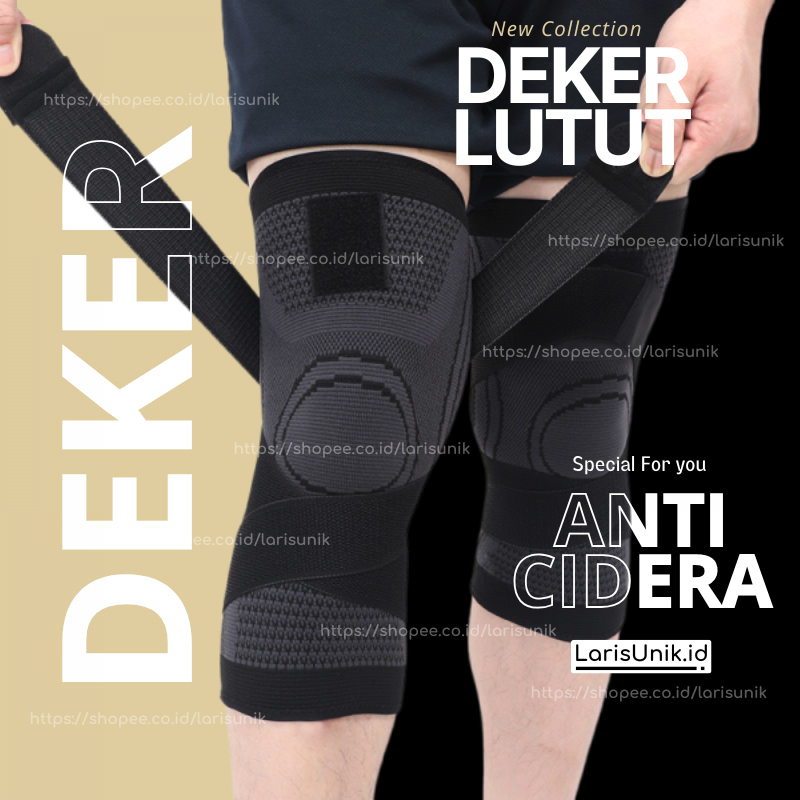 Deker Pelindung Lutut KNEE TALI PREMIUM Alat Olahraga Pelindung Lutut Sakit Cedera Nyeri Saat Olahra