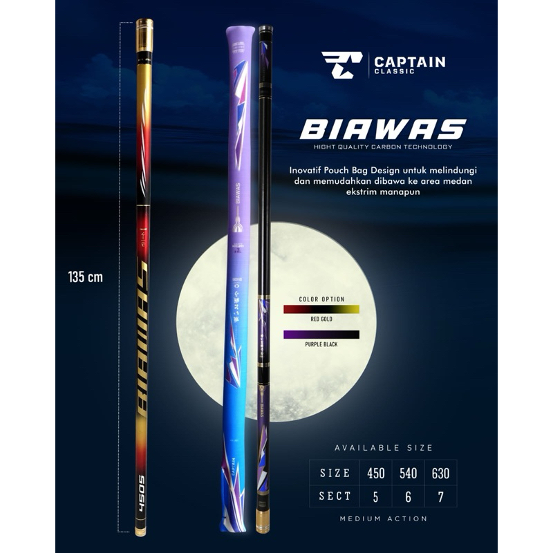 Tegek captain Biawas 450/540 (baronang)