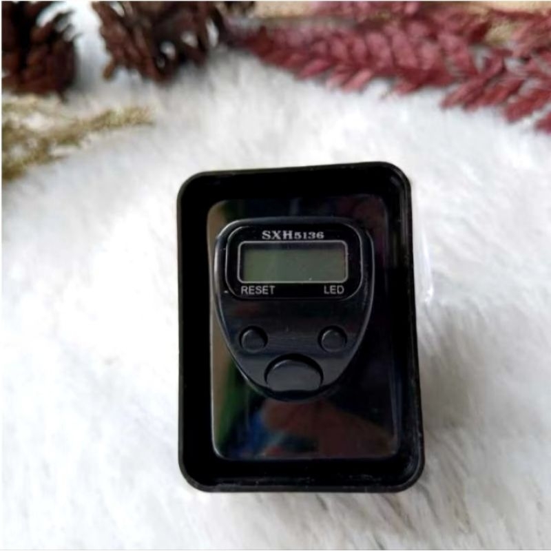 Tasbih Digital Led dengan Box Tipe SXH5136 / Led Finger Counter