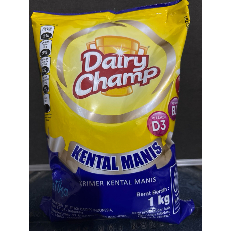 

SKM Dairy Champ 1kg - SUSU KENTAL MANIS DAIRY CHAMP POUCH 1KG