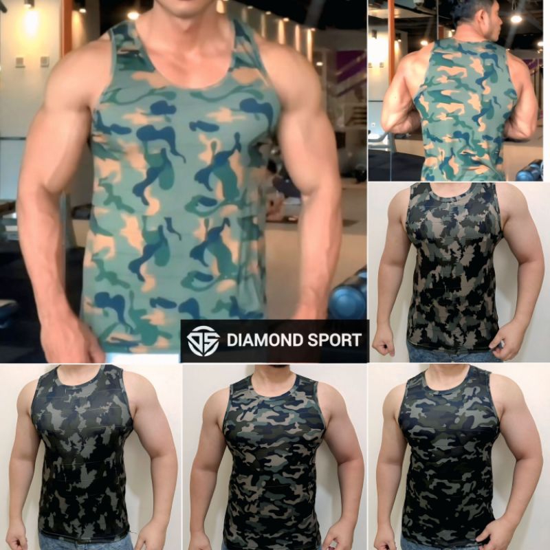 KAOS SINGLET LORENG PRIA KAOS SINGLET KEREN PRIA SINGLET LORENG ARMY SINNGLET GYM PRIA FITNESS SINGL
