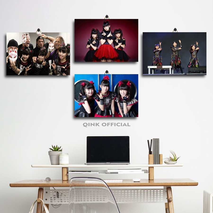 Poster Kayu Gaming Band Babymetal / Poster Dinding Aesthetic Band Personil Babymetal /OTZ|ITPUN