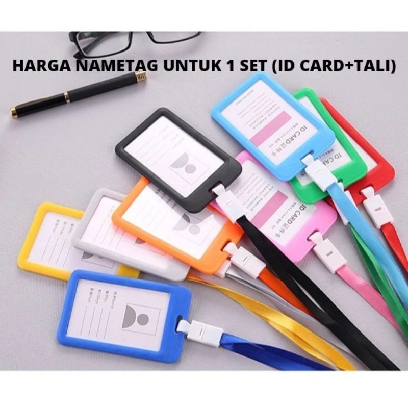 CUAN【COD READY STOCK】ID Card BEKNN Plastik Warna / Gantungan Kartu Nama Plastik / Nametag Colour