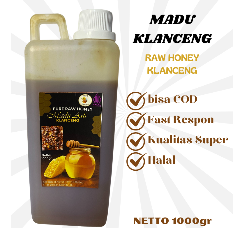 

Madu Klanceng Lebah Trigona Pure Minuman Herbal Rasa Asam Bagus Untuk Kesehatan Mencegah Penyakit Dalam KAFFAH MADU SHOP