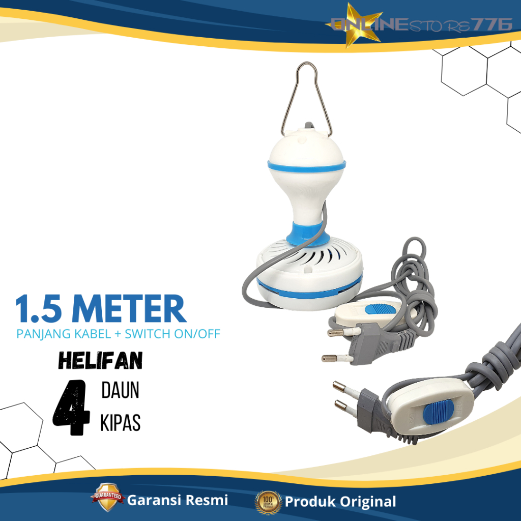 NEW DEALS KIPAS ANGIN - KIPAS ANGIN GANTUNG - KIPAS GANTUNG - KIPAS ANGIN GANTUNG PLAFON - HELIFAN