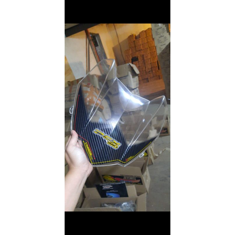 visor PCX 150 lokal carbon