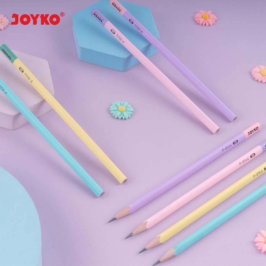 

Pensil Kayu 2B Komputer Joyko P-8144 PASTEL Original (1 PCS) / Computer Pencil Wooden Pencil Joyko P 8144 Pensil Anak Per Pcs