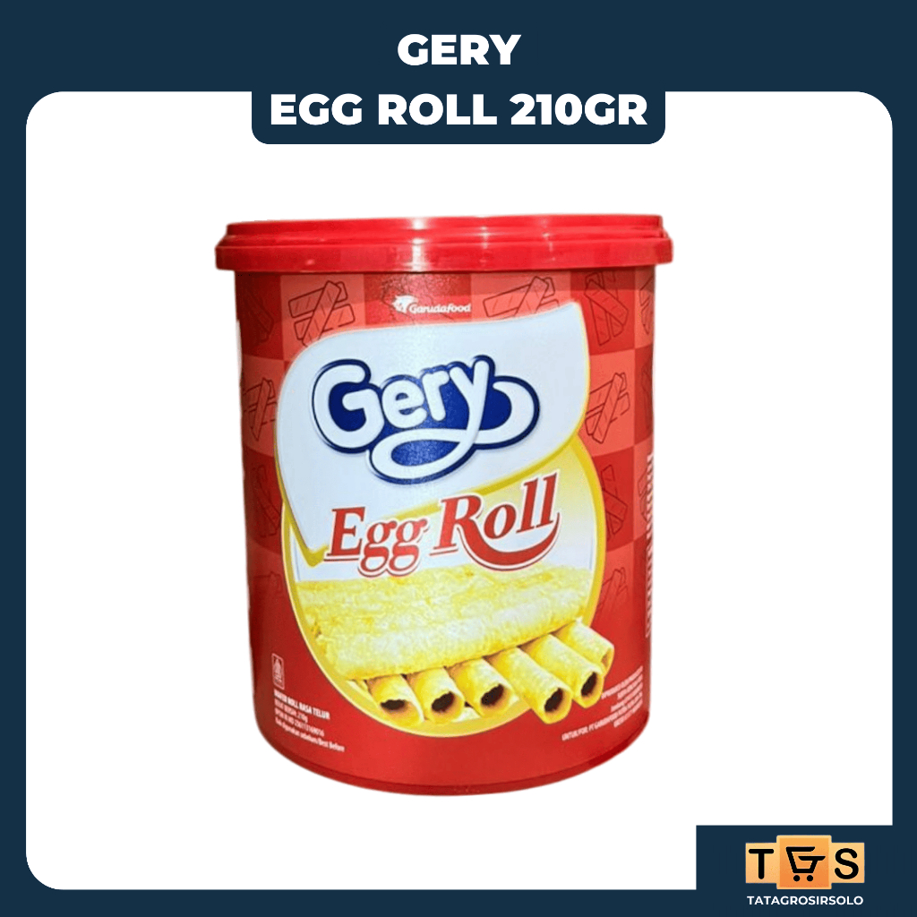 

[210gr] S135 | Gery | Egg Roll Toples 210gr | Kue Lebaran | Kemasan Toples Ember