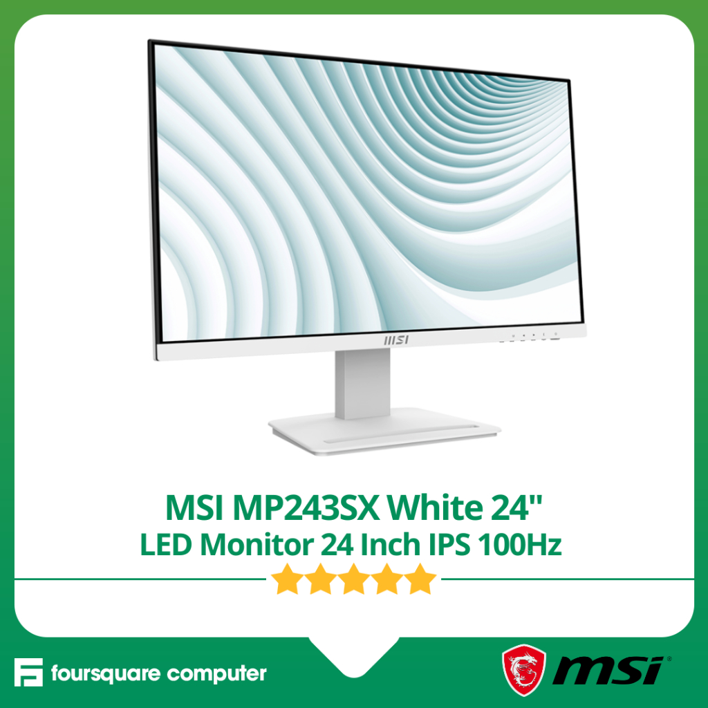 MSI MP23SX White LED Monitor 24 Inch IPS 100Hz 1ms