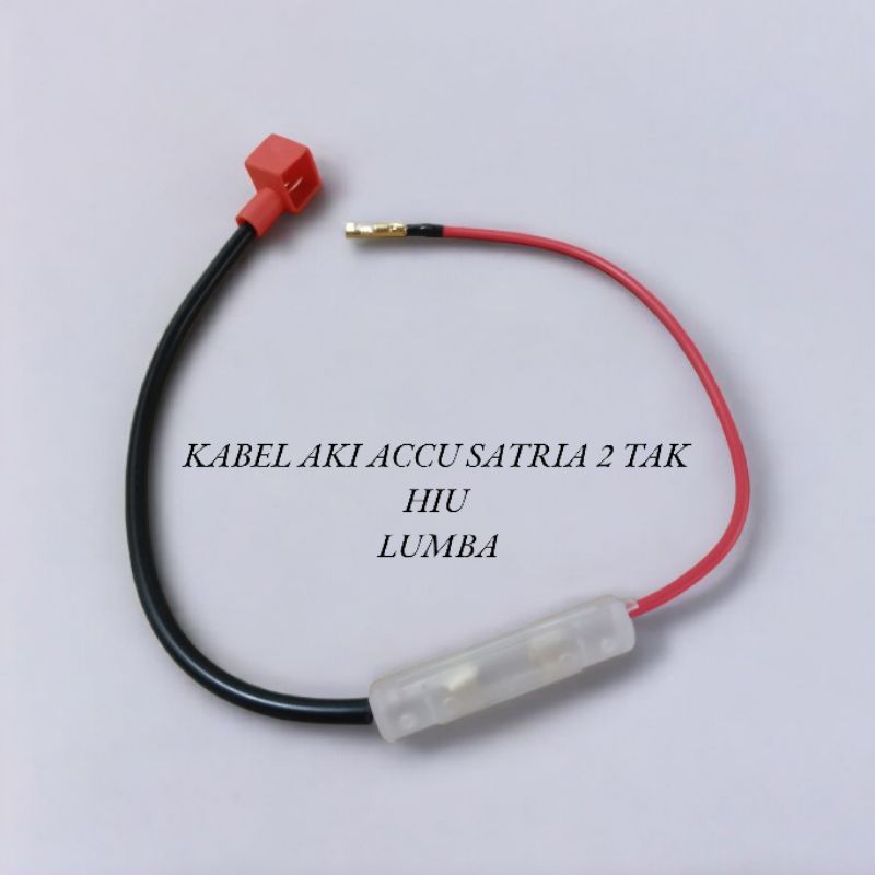 Kabel aki accu satria 2T tak kabel aki satria 2Tak hiu lumba  set rumah sikring tabung