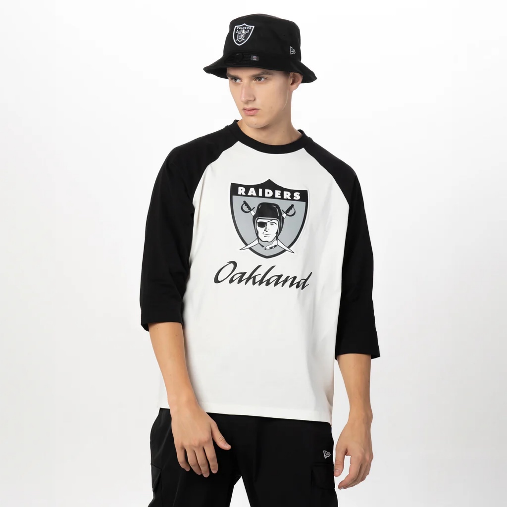 Kaos Pria NE RS Tee NFL Canvas Wash Raiders Original