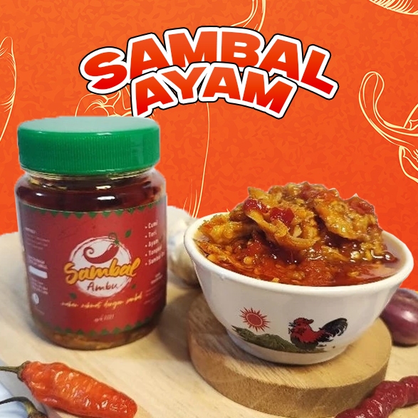 

Sambal Ambu | Sambal Ayam Kemasan Botol 200gr Enak Pedas Murah Tanpa Pengawet