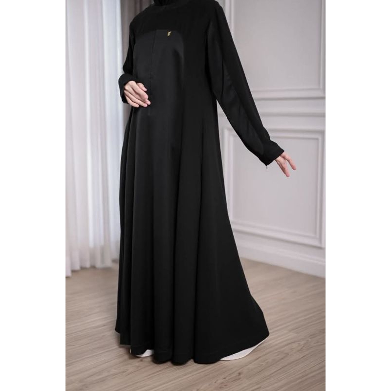 Abaya Gamis Hitam GLAMOUR BLACK By AL-ARABIAN BUTIK