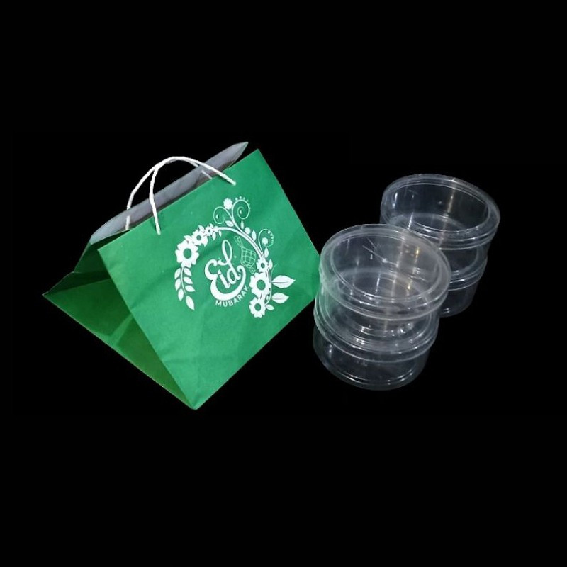 

( 5 pcs ) paperbag kertas packing dus hampers kue lebaran tas parcel dus brownies bolu surabaya 27x27x20 cm