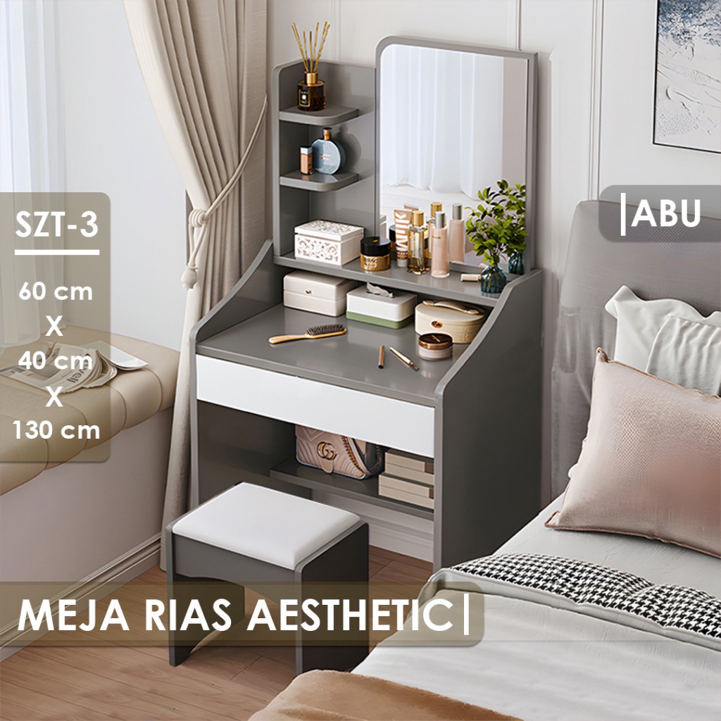 FURNITURE - Meja Kamar - Meja Kamar Aesthetic - Meja Make Up - Meja Rias Minimalis