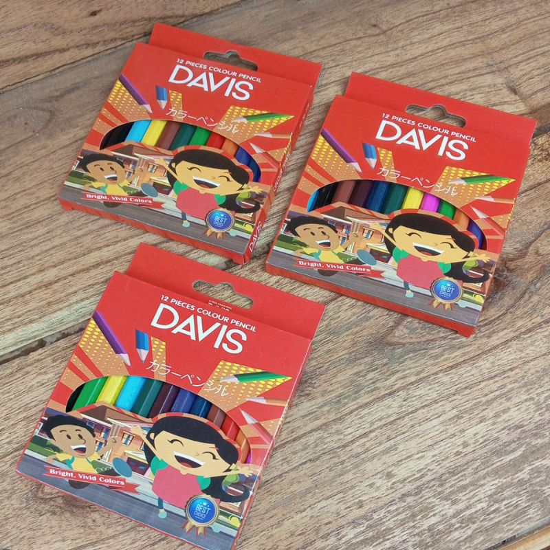 

DAVIS PENSIL WARNA | 12 COLOR PENCILS