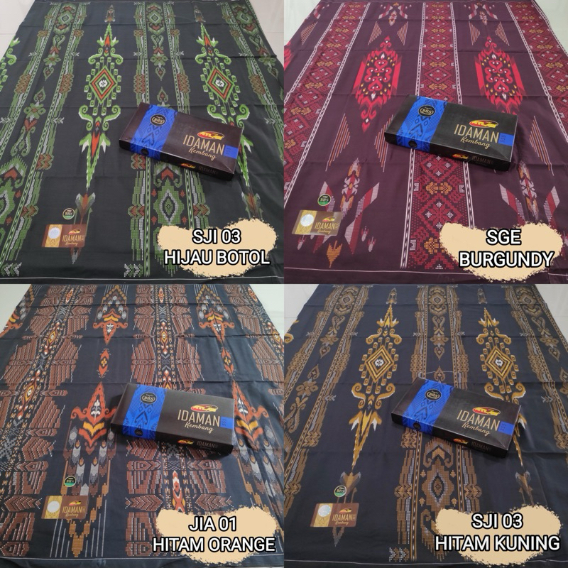 Sarung Atlas Idaman Kembang 555 Motif BHS SGI SIF