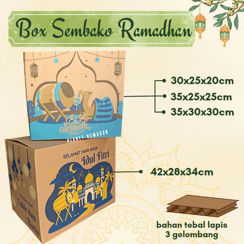 

DUS SEMBAKO RAMADHAN EID AL FITR BOX SEMBAKO DUS HAMPERS PARCEL IDUL FITRI