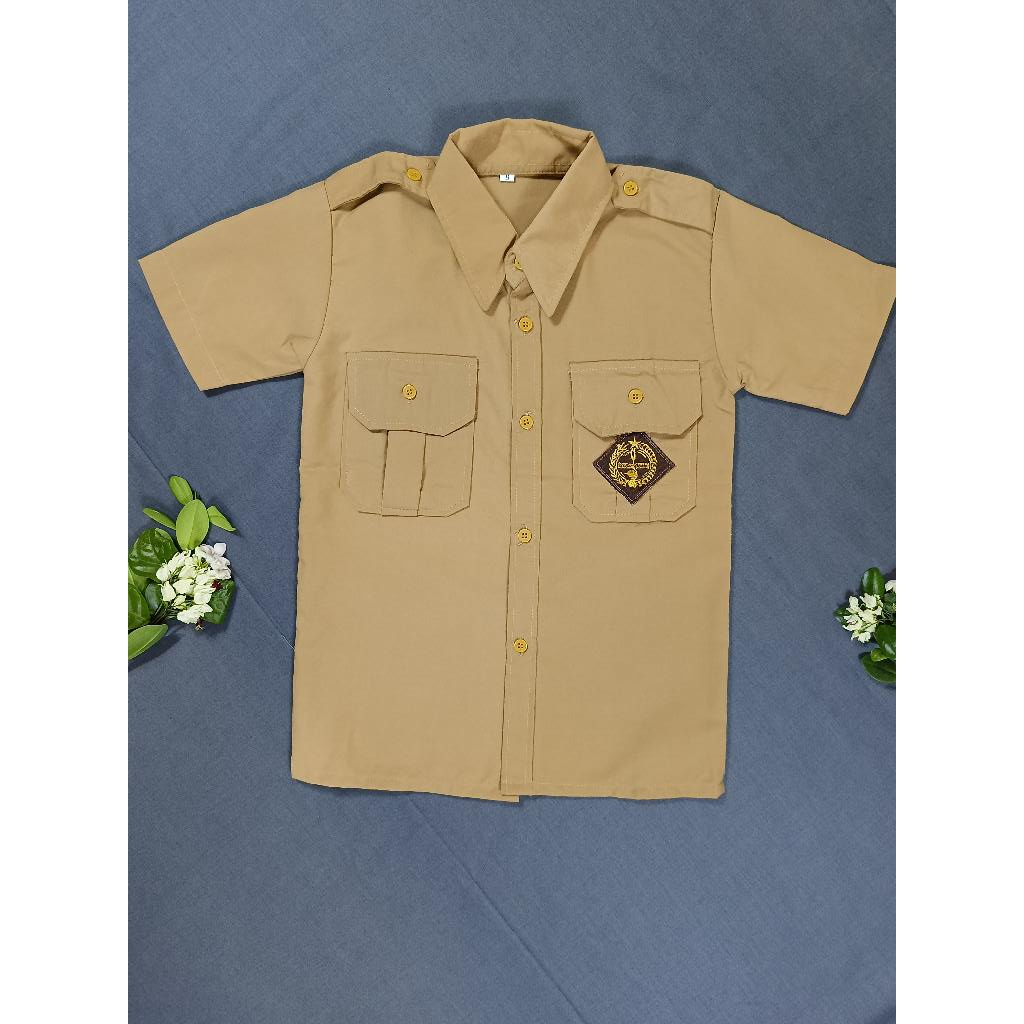 Baju Pramuka Anak Laki-Laki Lengan Pendek Sd